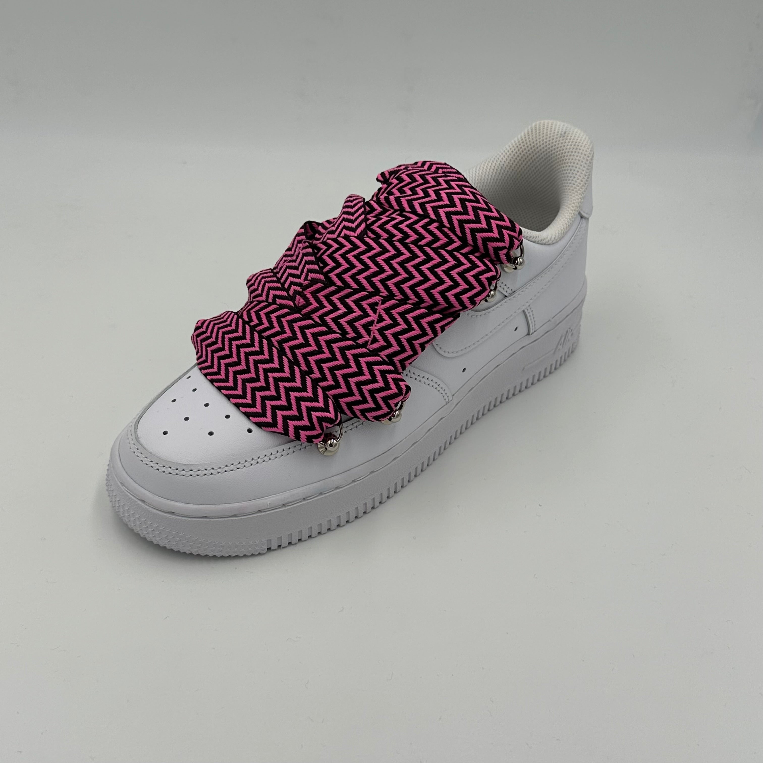 Nike Air Force 1 White “Lanvin Black & Pink” - EV8 Style