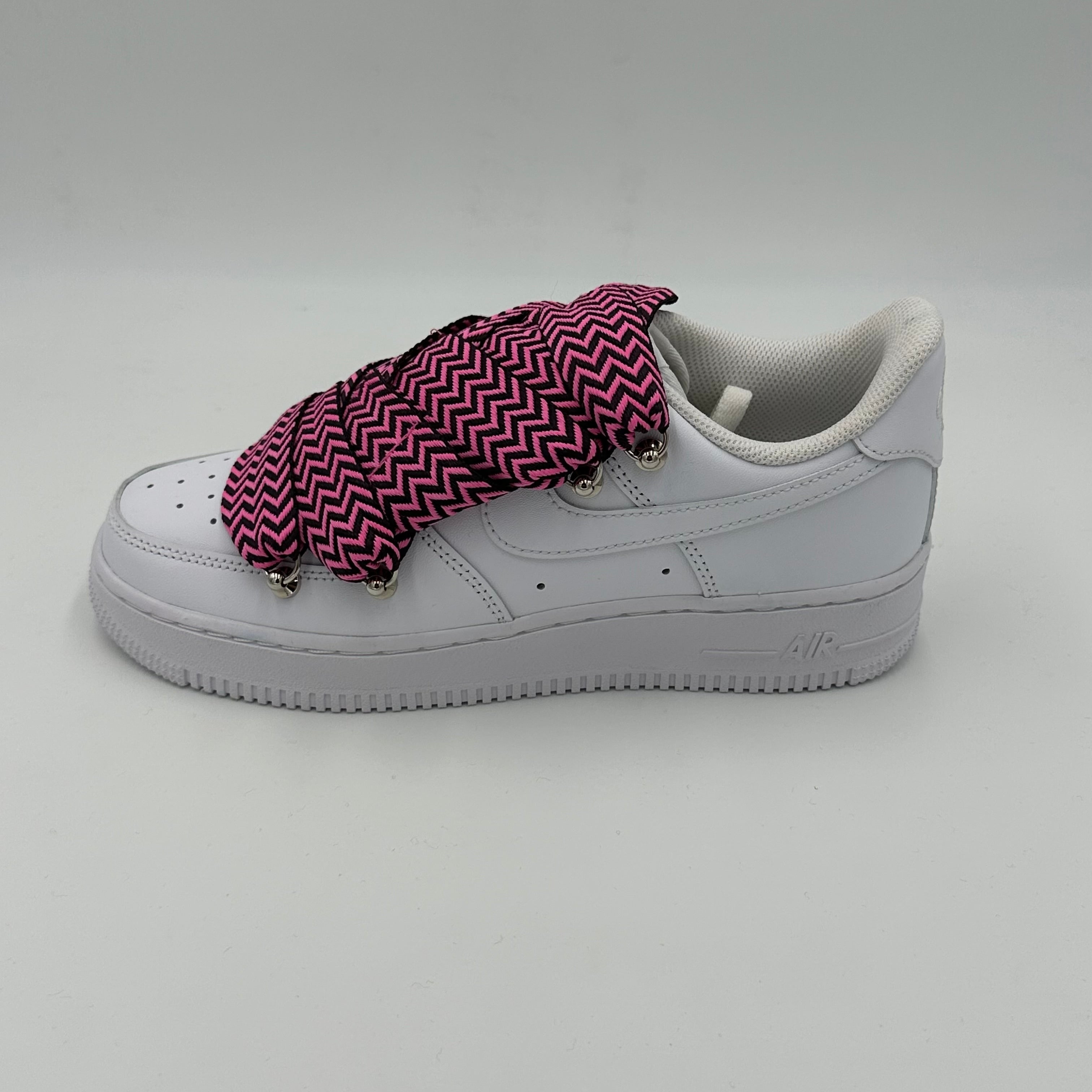 Nike Air Force 1 White “Lanvin Black & Pink” - EV8 Style