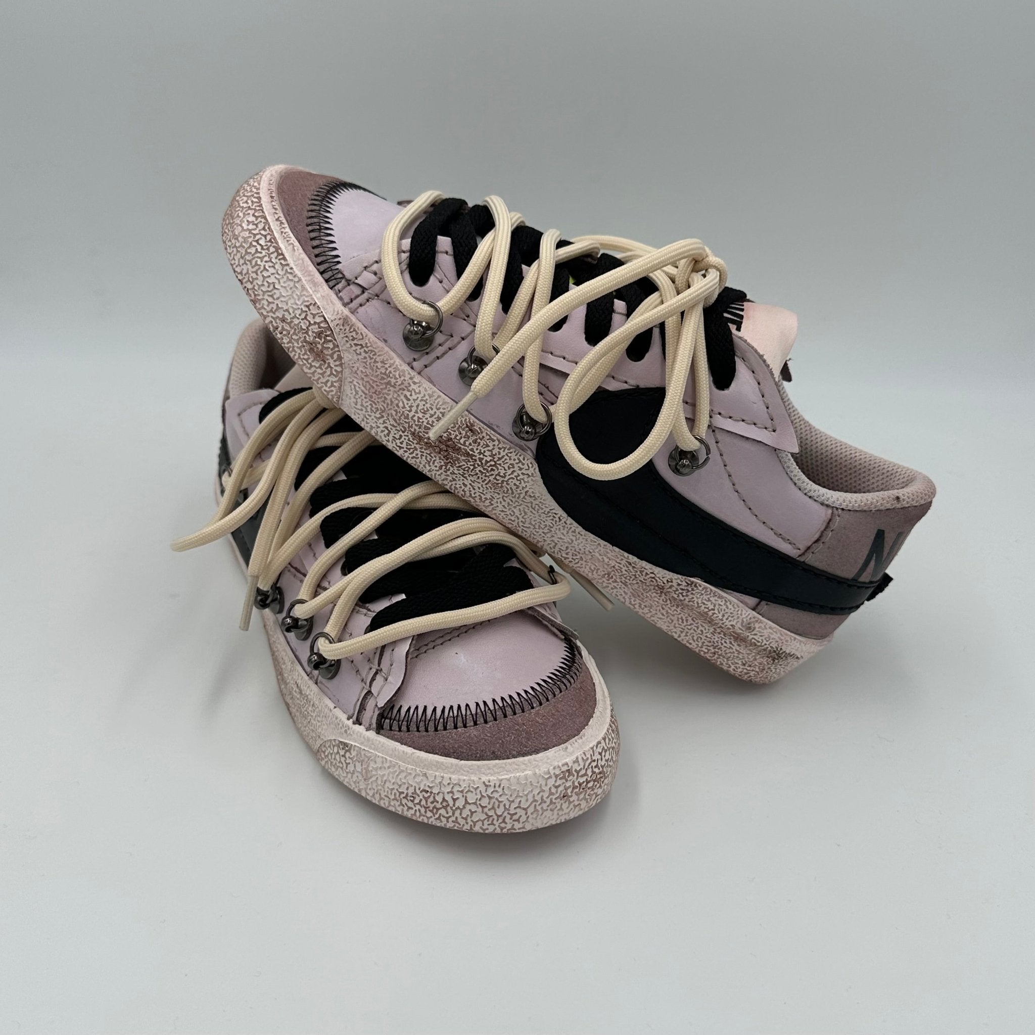 Nike Blazer Low '77 Jumbo Dark Brown Black “Over Laces Beige" - EV8 Style