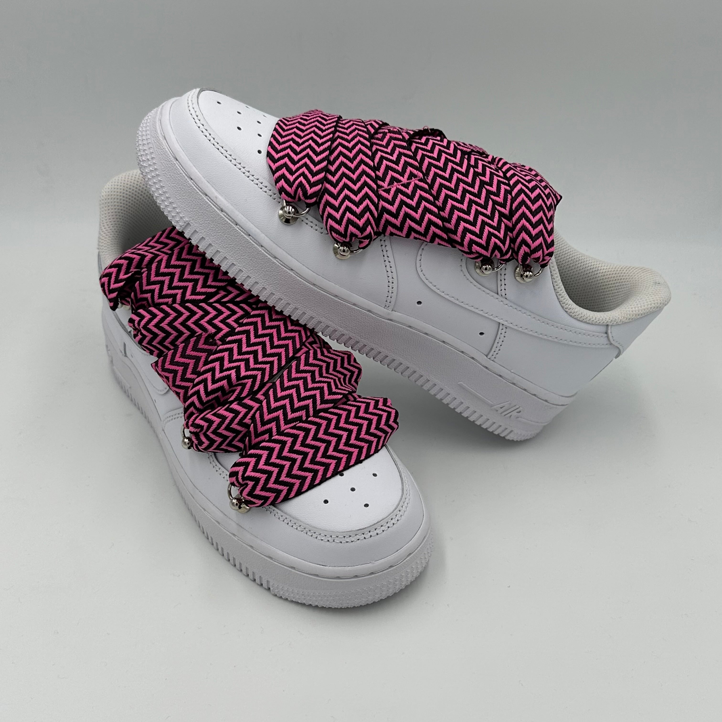 Nike Air Force 1 White “Lanvin Black & Pink” - EV8 Style